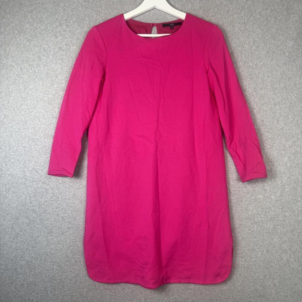 Tibi Women's Size Small Pink 3/4 Sleeve Lagenlook A Line Midi Skirt